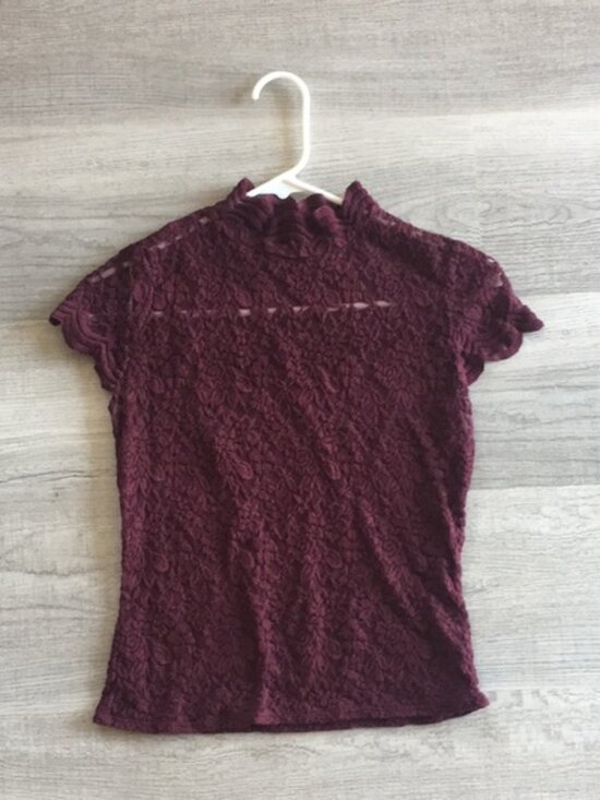 Tops - LACE TURLE NECK SHIRT